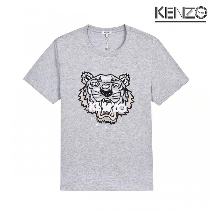 KENZO Fashion Casual Summer Short sleeve T-shirt-Gray-320566