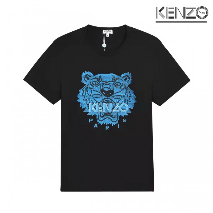 KENZO Fashion Casual Summer Short sleeve T-shirt-Black-9976080