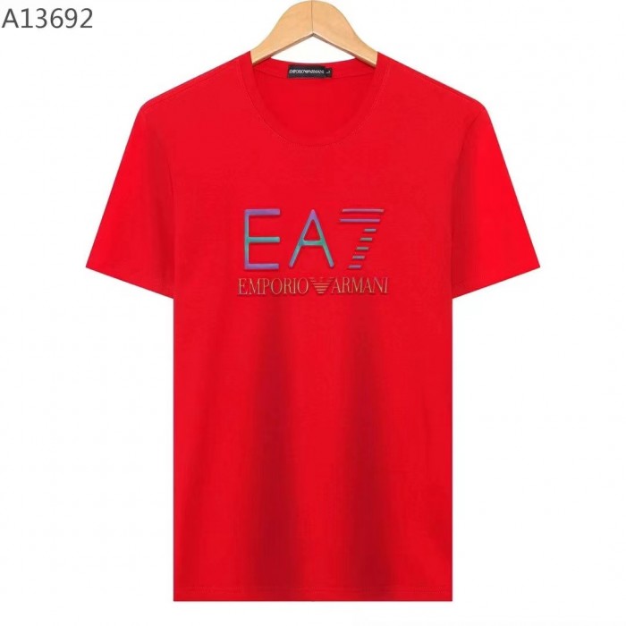 Armani Fashion Casual Summer Short sleeve T-shirt-Red-9080168