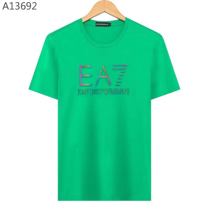 Armani Fashion Casual Summer Short sleeve T-shirt-Green-9750496