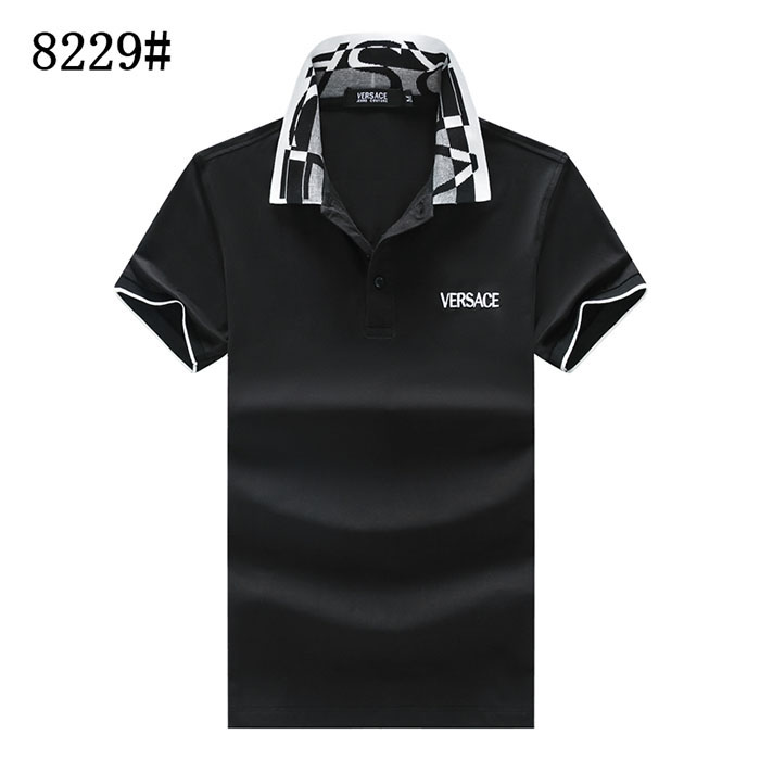 VERSACE Fashion Casual Summer Short sleeve T-shirt-Black-1950125