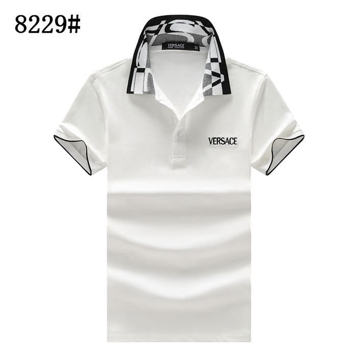 VERSACE Fashion Casual Summer Short sleeve T-shirt-White-7092316