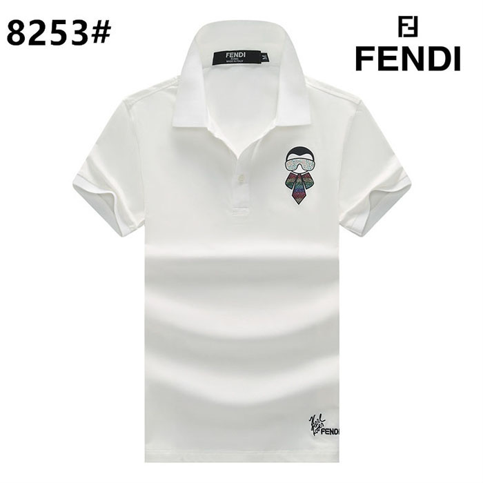 FENDI Fashion Casual Summer Short sleeve T-shirt-White-7340685