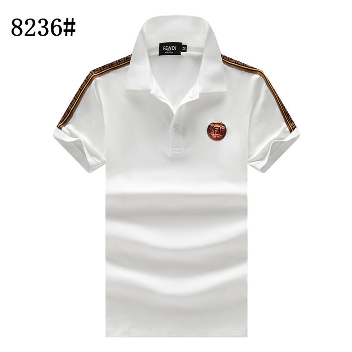 FENDI Fashion Casual Summer Short sleeve T-shirt-White-7688164