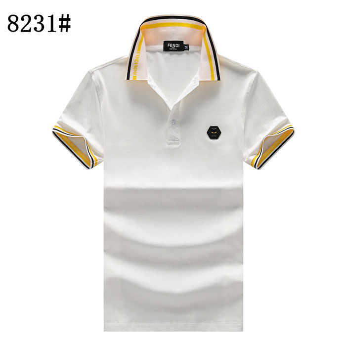 FENDI Fashion Casual Summer Short sleeve T-shirt-White-2719093