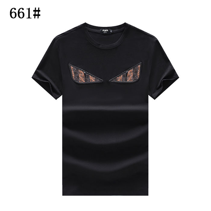 FENDI Fashion Casual Summer Short sleeve T-shirt-Black-372739