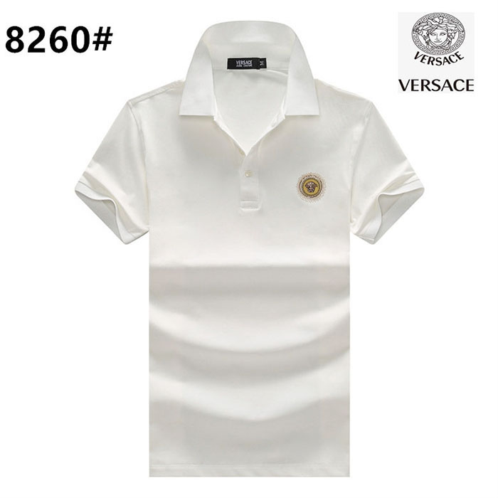 VERSACE Fashion Casual Summer Short sleeve T-shirt-White-2030261