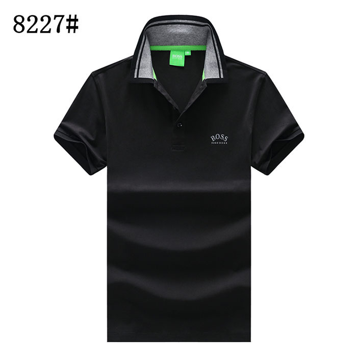 BOSS Fashion Casual Summer Short sleeve T-shirt-Black-8343394