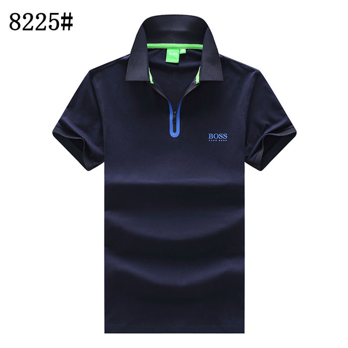BOSS Fashion Casual Summer Short sleeve T-shirt-Navy Blue-8482073