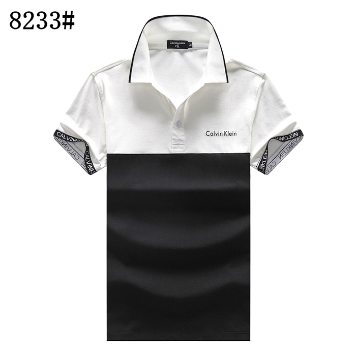 CK Fashion Casual Summer Short sleeve T-shirt-White/Black-6976441