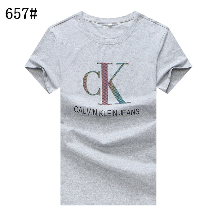 CK Fashion Casual Summer Short sleeve T-shirt-Gray-1424568