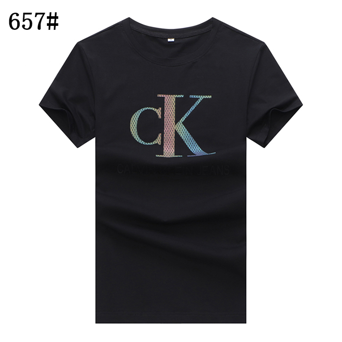 CK Fashion Casual Summer Short sleeve T-shirt-Black-9068108