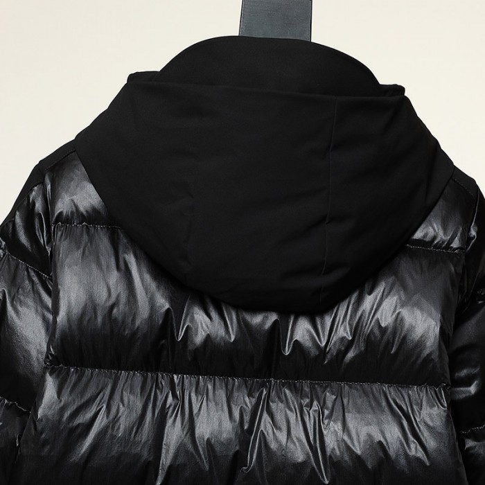 Burberry Winter Down Jacket Parka Hooded Down Jacket -All Black