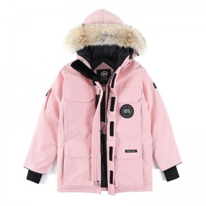 Canada Goose Winter Down Jacket Hooded Parka Down Jacket -Pink-6719108