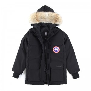 Canada Goose Winter Down Jacket Hooded Parka Down Jacket -Black-789773