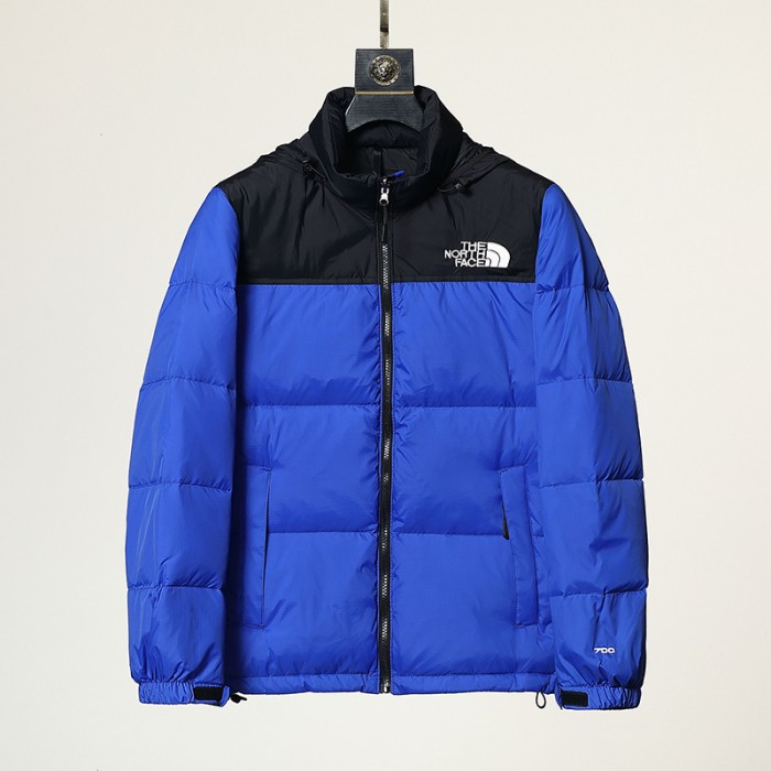 The North Face Winter Down Jacket Hooded Parka Down Jacket -Blue/Black-2638453