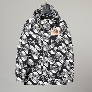 Collaboration The North Face X GUCCI Winter Down Jacket Hooded Parka Down Jacket -White/Black-6556311