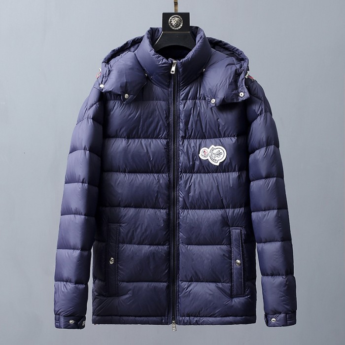 Moncler Winter Down Jacket Parka Hooded Down Jacket -Navy Blue-7450573