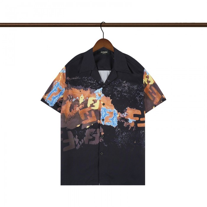 FENDI Fashion Casual Summer Short sleeve T-shirt-Black-8500737