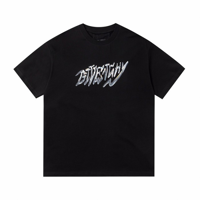 GIVENCHY Fashion Casual Summer Short sleeve T-shirt-Black-9083689