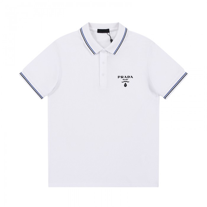 Prada Fashion Casual Summer Short sleeve T-shirt-White-6130169