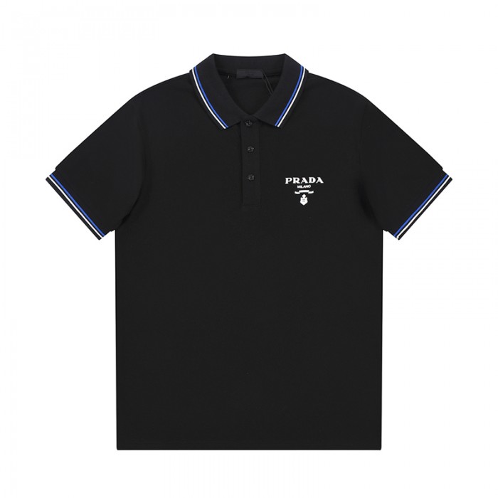 Prada Fashion Casual Summer Short sleeve T-shirt-Black-1572058