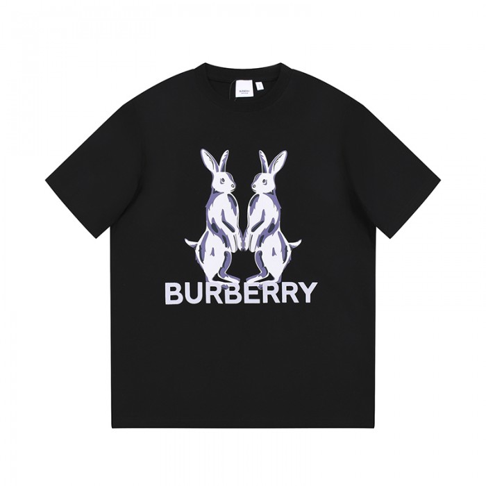 Burberry Fashion Casual Summer Short sleeve T-shirt-Black-9790287