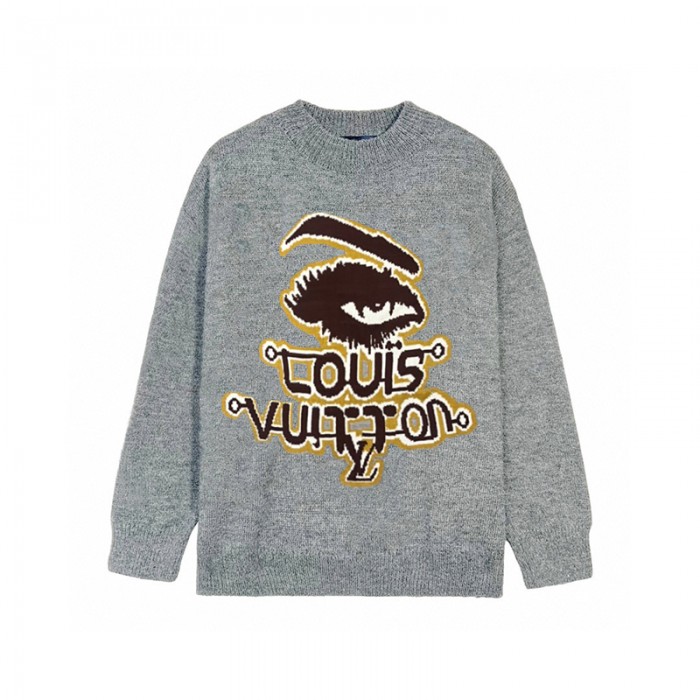 Louis Vuitton LV Knitted Sweater Long Sleeved Sweater-Gray-6551725