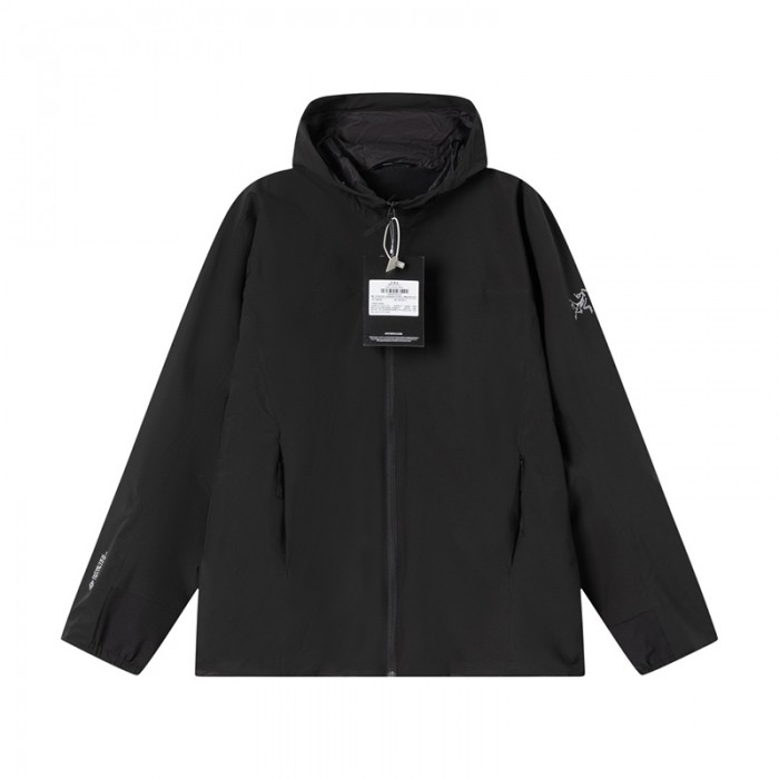 ARC'TERYX Jacket Long Hooded zipper Jacket-Black