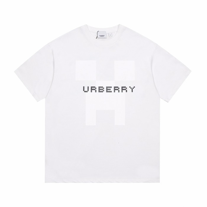 Burberry Fashion Casual Summer Short sleeve T-shirt-White-4412970