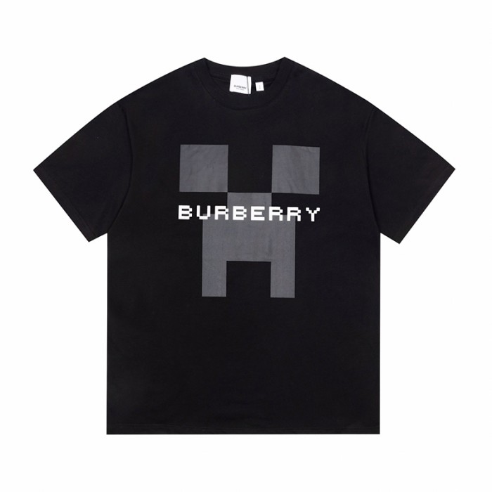 Burberry Fashion Casual Summer Short sleeve T-shirt-Black-8430753
