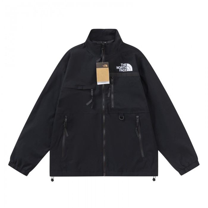 The North Face Jacket Long zipper Jacket-All Black-1411674