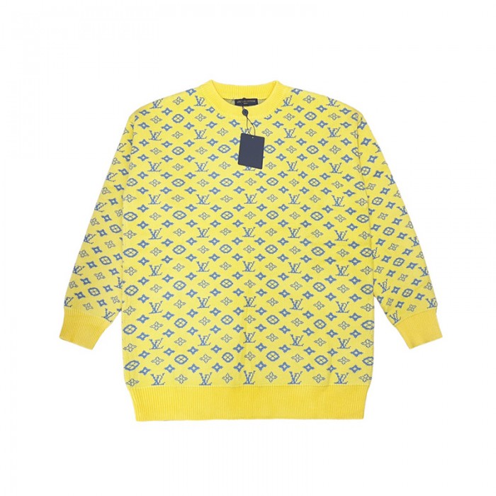 Louis Vuitton LV Knitted Sweater Long Sleeved Sweater-Yellow-1428885