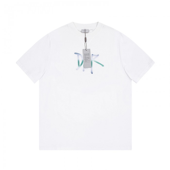 Dior Fashion Casual Summer Short sleeve T-shirt-White-8185225