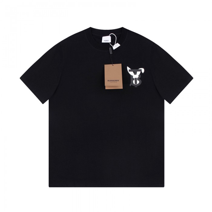 Burberry Fashion Casual Summer Short sleeve T-shirt-Black-3645249
