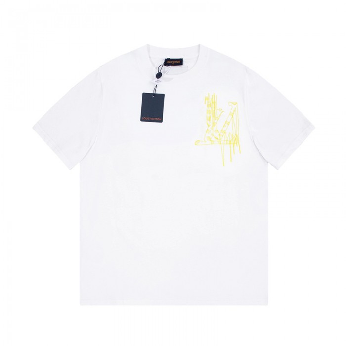 Louis Vuitton LV Fashion Casual Summer Short sleeve T-shirt-White-5043461