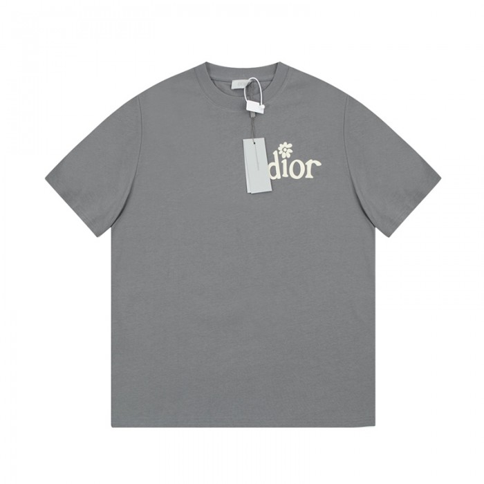 Dior Fashion Casual Summer Short sleeve T-shirt-Gray-7501877