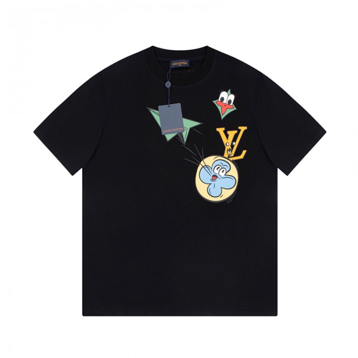 Louis Vuitton LV Fashion Casual Summer Short sleeve T-shirt-Black-2278242