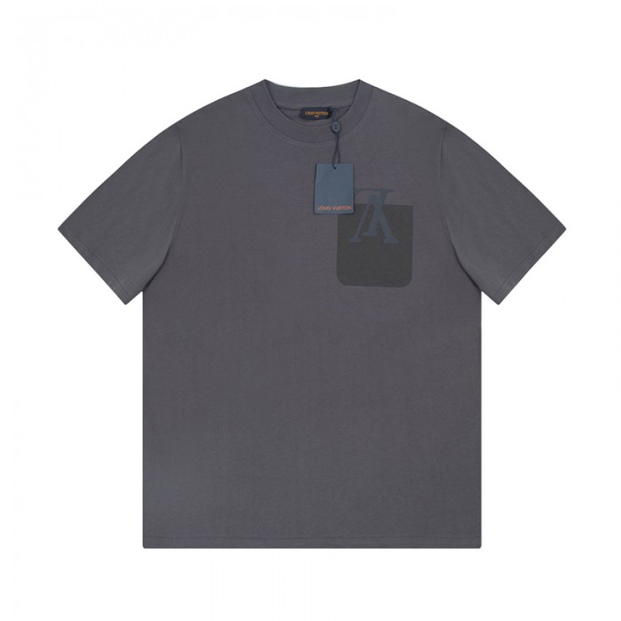 Louis Vuitton LV Fashion Casual Summer Short sleeve T-shirt-Gray-7235516