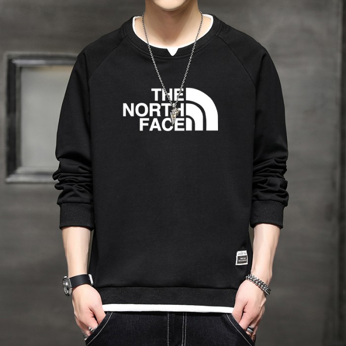 The North Face Sweatshirt Round neck Long Sleeve-Black-9965525