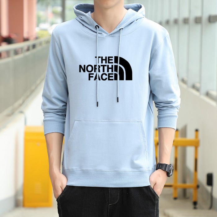 The North Face Sweatshirt Hooded Long Sleeve-Gray-6849198